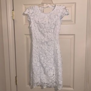 Lulu’s White Dress Open Back | Size XS